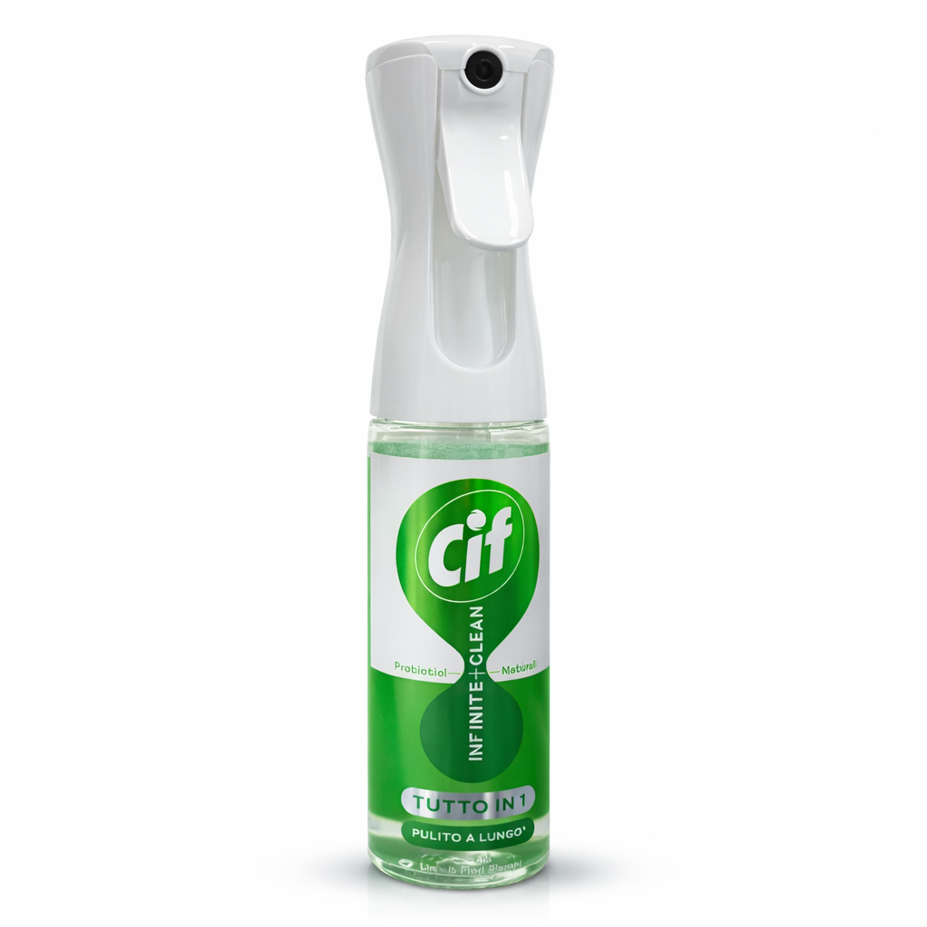 Cif Infinite + Clean Tutto in 1 – Spray Multiuso Probiotico – Fiori Bianchi